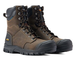 (���) �A���A�b�g �����Y �g���b�h�t�@�X�g �E�H�[�^�[�v���[�t ���[�N �u�[�c Ariat men Treadfast 8 Waterproof Work Boots Dark Brown