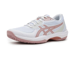 (���) �A�V�b�N�X ���f�B�[�X �Q�[�� FF �e�j�X �V���[�Y ASICS women Game FF Tennis Shoes White/Morganite