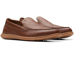(���) �N���[�N�X �����Y �t���b�N�X�E�F�C �X�e�b�v Clarks men Flexway Step Light Brown Leather