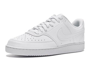 (���) �i�C�L �����Y �R�[�g �r�W���� ���E �l�N�X�g �l�C�`���[ Nike men Court Vision Low Next Nature White/White/White