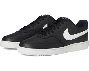 (���) �i�C�L �����Y �R�[�g �r�W���� ���E �l�N�X�g �l�C�`���[ Nike men Court Vision Low Next Nature Black/White/Black