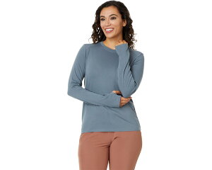 (���) �t���[�t���C ���f�B�[�X �o���u�[ �V�F�[�h �����O �X���[�u �� Free Fly women Bamboo Shade Long Sleeve II Slate Blue