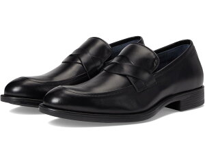 (���) �����Y �t�����` �u���C�f�b�h �X�g���b�v ���[�t�@�[ Johnston  Murphy Collection men Flynch Braided Strap Loafer Black Italian Calfskin
