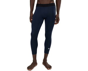 (���) �i�C�L �����Y �v�� �h���C-�t�B�b�g 3/4-�����O�X �t�B�b�g�l�X �^�C�c Nike men Pro Dri-FIT 3/4-Length Fitness Tights Obsidian/White