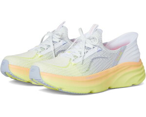 (���) �X�P�b�`���[�Y ���f�B�[�X ���F�C�p�[ �n���Y �t���[ �X���b�v-�C���X SKECHERS women DLux Vapor Hands Free Slip-INS White