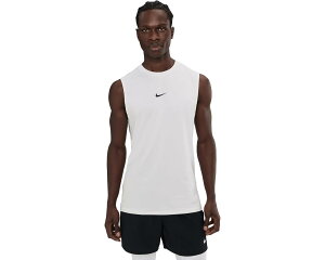 (���) �i�C�L �����Y �v�� �h���C-�t�B�b�g �X���� �X���[�u���X �g�b�v Nike men Pro Dri-FIT Slim Sleeveless Top White/Black