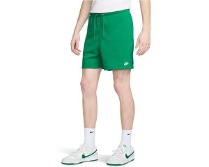 (���) �i�C�L �����Y �N���u �t�����` �e���[ �t���E �V���[�c Nike men Club French Terry Flow Shorts Malachite/Malachite/White