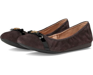(���) �R�[���n�[�� ���f�B�[�X �g���@ �{�E �o���G Cole Haan women Tova Bow Ballet Dark Chocolate Suede