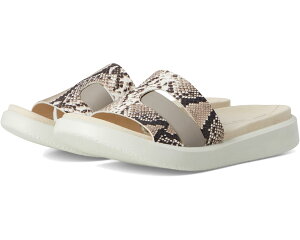 (���) �G�R�[ ���f�B�[�X �t���[�g �I�A�V�X �X���C�h �T���_�� ECCO women Flowt Oasis Slide Sandal Moonrock/Python