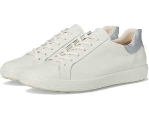 (���) �G�R�[ ���f�B�[�X �\�t�g 7 �C�[�W�[ �X���b�v �X�j�[�J�[ ECCO women Soft 7 Easy Slip Sneaker White/Pure Silver
