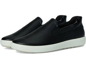(���) �G�R�[ ���f�B�[�X �\�t�g 7 �C�[�W�[ �X���b�|�� �X�j�[�J�[ ECCO women Soft 7 Easy Slip-On Sneaker Black/Patent Black