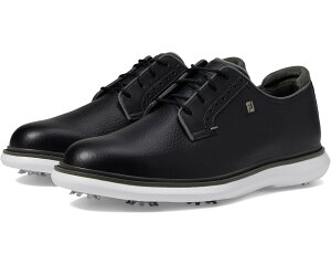 (���) �t�b�g�W���C �����Y �g���f�B�V�����Y �u���V���[ �S���t �V���[�Y FootJoy men Traditions Blucher Golf Shoes Black/White