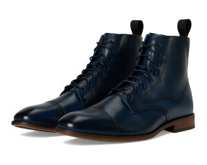 (���) �X�e�C�V�[ �A�_���X �����Y �w�����[ �L���b�v �g�D ���[�X-�A�b�v �u�[�c Stacy Adams men Henry Cap Toe Lace-Up Boot Navy