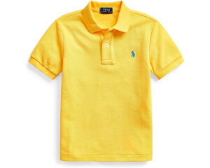 (���) �����t���[���� �L�b�Y �R�b�g�� ���b�V�� �|�� �V���c (���g�� �L�b�Y) Polo Ralph Lauren kids Cotton Mesh Polo Shirt (Little Kids) Yellowfin