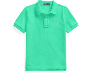 (���) �����t���[���� �L�b�Y �R�b�g�� ���b�V�� �|�� �V���c (���g�� �L�b�Y) Polo Ralph Lauren kids Cotton Mesh Polo Shirt (Little Kids) Sunset Green