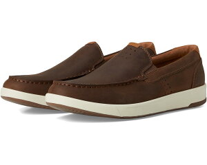 (���) �t���[�V���C�� �����Y �N���X�I�[�o�[ ���b�N �g�D �X���b�|�� Florsheim men Crossover Moc Toe Slip-On Brown Pull Up