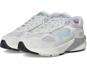 (���) �j���[�o�����X �L�b�Y �t���[�G���Z�� 990v6 (���g�� �L�b�h) New Balance kids FuelCell 990v6 (Little Kid) Grey Matter/Bright Lavender