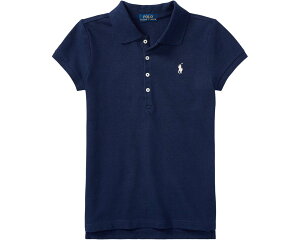 (���) �����t���[���� �L�b�Y �V���[�g �X���[�u ���b�V�� �|�� �V���c (�r�b�O �L�b�Y) Polo Ralph Lauren kids Short Sleeve Mesh Polo Shirt (Big Kids) Refined Navy
