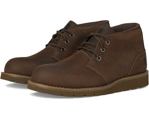 (���) �J�[�n�[�g �����Y �v���[�� �g�D �E�F�b�W �`���b�J Carhartt men Plain Toe Wedge Chukka Dark Brown