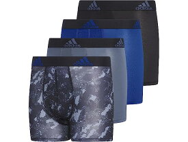 (取寄) アディダス キッズ ボーイズ パフォーマンス ボクサー ブリーフ アンダーウェア 4-パック (ビッグ キッズ) adidas Kids boys adidas Kids Performance Boxer Briefs Underwear 4-Pack (Big Kids) Galaxy Camo Black/Carbon/Black/Team Royal Blue
