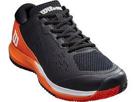 (取寄) ウィルソン メンズ ラッシュ プロ エース テニス シューズ Wilson men Wilson Rush Pro Ace Tennis Shoes Black/Vermillion Orange/White