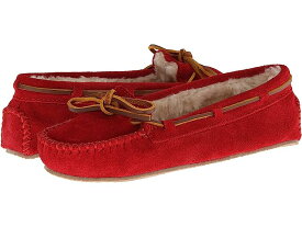 (取寄) ミネトンカ レディース キャリー スリッパ Minnetonka women Minnetonka Cally Slipper Red Suede