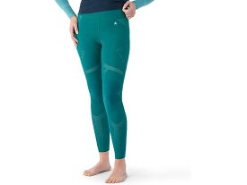 (取寄) スマートウール レディース イントラニット サーマル メリノ ベース レイヤー ボトム Smartwool women Smartwool Intraknit Thermal Merino Base Layer Bottoms Emerald/White