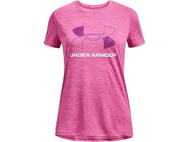 (取寄) アンダーアーマー キッズ ガールズ テック ビッグ ロゴ ツイスト ショート スリーブ Tシャツ (ビッグ キッズ) Under Armour Kids girls Under Armour Kids Tech Big Logo Twist Short Sleeve T-Shirt (Big Kids) Pink Edge/White