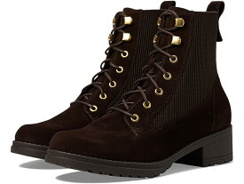 (取寄) コールハーン レディース カメラ ウォータープルーフ コンバット ブーツ リ Cole Haan women Cole Haan Camea Waterproof Combat Boots II Dark Chocolate Suede Waterproof