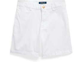 (取寄) ラルフローレン キッズ ボーイズ フロント ショーツ (トドラー/リトル キッズ) Polo Ralph Lauren Kids boys Polo Ralph Lauren Kids Chino-Flat Front Shorts (Toddler/Little Kids) White