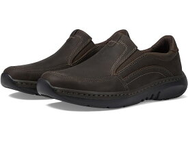 (取寄) クラークス メンズ シューズ 靴 プロ ステップ Clarks men Clarkspro Step Dark Brown Tumbled Leather