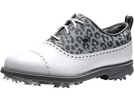 (取寄) フットジョイ レディース プレミア シリーズ - キャップ トゥ ゴルフシューズ FootJoy women FootJoy Premiere Series - Cap Toe Golf Shoes White/Leopard