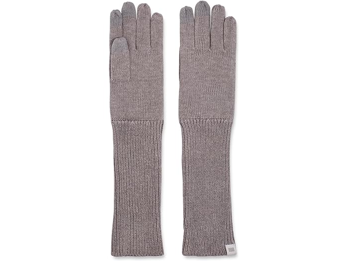 (取寄) アグ レディース ロング ニット グローブ ウィズ スマート コンダクティブ パーム アンド 1 UGG women UGG Long Knit Gloves with Smart Conductive Palm and Fingers Light Greyのサムネイル