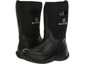 (取寄) ローパー キッズ キッズ バーンヤード ブーツ (トドラー/リトル キッド) Roper Kids kids Roper Kids Barnyard Boots (Toddler/Little Kid) Black Rubber/Neoprene
