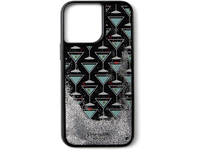 (取寄) ケイトスペード レディース シェイクン ノット スエアド リキッド グリッター フォン ケース 14 プロ マックス Kate Spade New York women Kate Spade New York Shaken Not Stirred Liquid Glitter Phone Case 14 Pro Max Multi