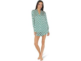 (取寄) ショウ ミー ユア ムームー レディース アーリー ライザー Pj セット Show Me Your Mumu women Show Me Your Mumu Early Riser PJ Set Green Checker Silky