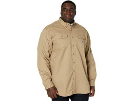 (取寄) カーハート メンズ ビッグ アンド トール フレームレジスタント クラシック ツイル シャツ Carhartt men Big & Tall Flame-Resistant Classic Twill Shirt Khaki