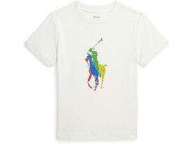 (取寄) ラルフローレン キッズ ボーイズ ビッグ ポニー コットン ジャージ Tシャツ (トドラー/リトル キッド) Polo Ralph Lauren Kids boys Big Pony Cotton Jersey Tee (Toddler/Little Kid) Deckwash White