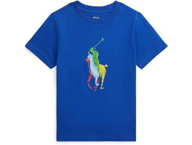 (取寄) ラルフローレン キッズ ボーイズ ビッグ ポニー コットン ジャージ Tシャツ (トドラー/リトル キッド) Polo Ralph Lauren Kids boys Big Pony Cotton Jersey Tee (Toddler/Little Kid) Sapphire Star