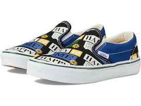 (取寄) バンズ キッズ ボーイズ クラシック スリップ-オン VR3 (リトル キッド) Vans Kids boys Vans Kids Classic Slip-On VR3 (Little Kid) Happy To Be Black/Multi