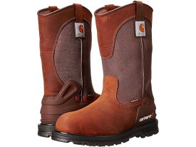 (取寄) カーハート メンズ 11 ウォータープルーフ ノン-セーフティ トゥ ウェリントン ブーツ Carhartt men Carhartt 11" Waterproof Non-Safety Toe Wellington Boot Bison Brown