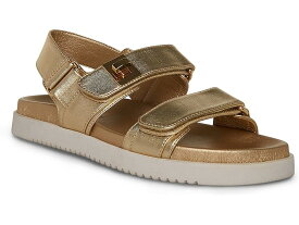 (取寄) スティーブマデン レディース モナ サンダル Steve Madden women Steve Madden Mona Sandal Gold Leather