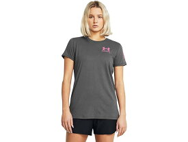 (取寄) アンダーアーマー レディース ニュー フリーダム フロッグ T-シャツ Under Armour women Under Armour New Freedom Flag T-Shirt Castlerock/Pink Edge