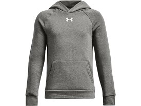 (取寄) アンダーアーマー キッズ ボーイズ ライバル フリース パーカー Under Armour Kids boys Under Armour Kids Rival Fleece Hoodie (Big Kids) Castlerock Light Heather/White