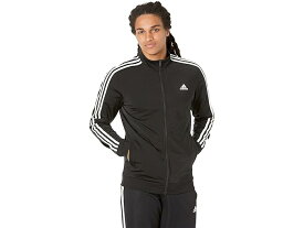 (取寄) アディダス メンズ エッセンシャル 3ストライプ トリコット トラック ジャケット adidas men adidas Essentials 3-Stripes Tricot Track Jacket Black/White