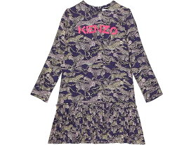 (取寄) ケンゾー キッズ ガールズ レオパード プリント ロング スリーブ ドレス (ビッグ キッズ) Kenzo Kids girls Kenzo Kids Leopard Print Long Sleeve Dress (Big Kids) Plum