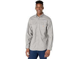 (取寄) カーハート メンズ フレームレジスタント (FR) クラシック ツイル シャツ Carhartt men Carhartt Flame-Resistant (FR) Classic Twill Shirt Gray