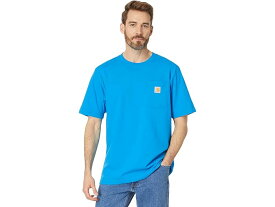 (取寄) カーハート メンズ ルーズ フィット ヘビーウェイト ショート スリーブ ポケット T-シャツ Carhartt men Carhartt Loose Fit Heavyweight Short Sleeve Pocket T-Shirt Atomic Blue