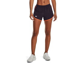 (取寄) アンダーアーマー レディース フライ バイ 2.0 ショーツ Under Armour women Under Armour Fly By 2.0 Shorts Tux Purple/Orange Blast/Rebel Pink