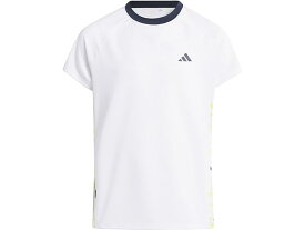 (取寄) アディダス ゴルフウェア キッズ ガールズ グラフィック パフォーマンス ポロシャツ adidas Golf Kids girls adidas Golf Kids Graphic Performance Polo Shirt (Little Kids/Big Kids) White